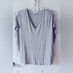 Gibson Latimer Knit V-Neck Short Sleeve Shell Tee Shirt Size Large